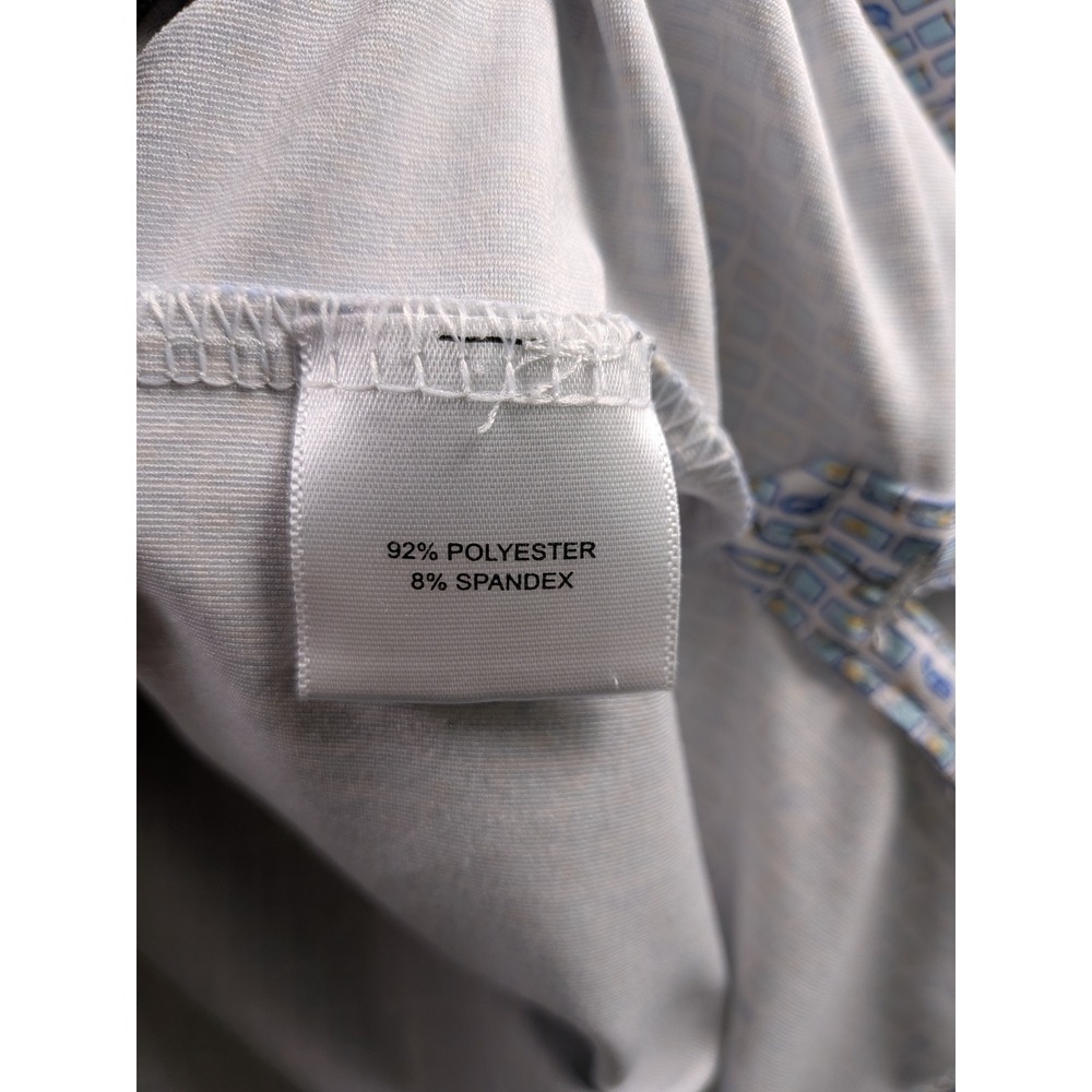 Peter Millar Polo Shirt Mens XL Blue Summer Comfort Cocktail Print MS23EK21S - Picture 7 of 8